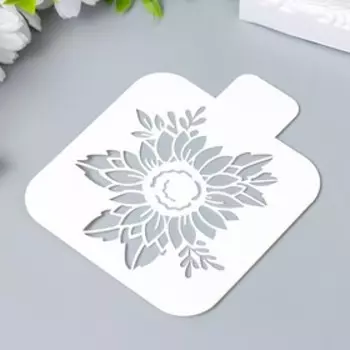 Трафарет "Цветок" 9х9 см