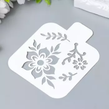 Трафарет "Цветок" 9х9 см