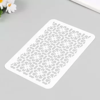 Трафарет "Цветы" 16х24 см