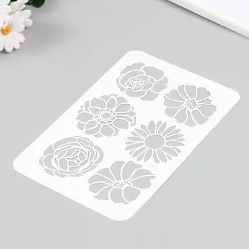 Трафарет "Цветы" 16х24 см