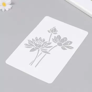 Трафарет "Цветы" 16х24 см