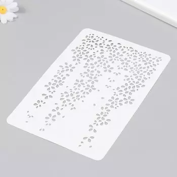 Трафарет "Цветы" 16х24 см