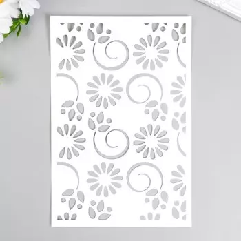 Трафарет "Цветы" 24х16 см