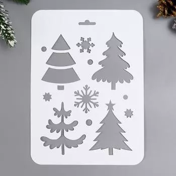 Трафарет "Деревья" 16х22 см