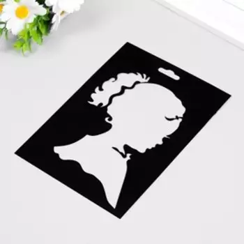 Трафарет пластиковый "Девочка" 14,5х20см