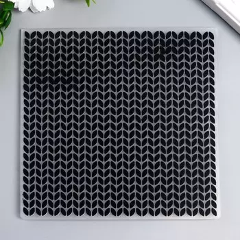 Трафарет для эмбосcирования пластик "Листики" 15х15 см