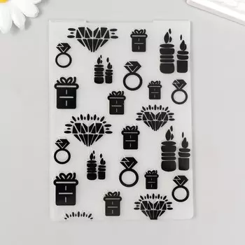 Трафарет для эмбосирования пластик «Гламур», 14.510.5 см