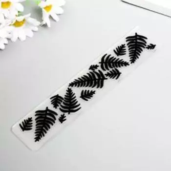 Трафарет для эмбосирования пластик "Пальмовые листья" 3х15 см