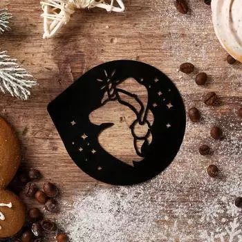 Трафарет для кофе «Новогодний единорог», 9,5 × 8,5 см