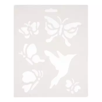Трафарет для рисования "Колибри" 25,5 х 20,5 см