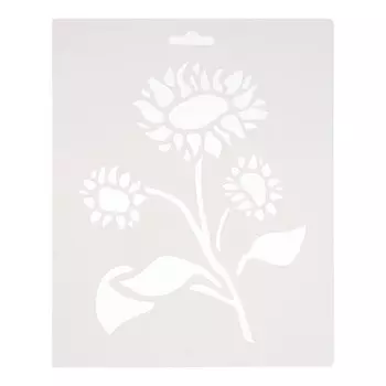 Трафарет для рисования "Подсолнух" 25,5 х 20,5 см