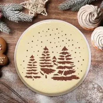 Трафарет для выпечки «Зимний лес», 30 × 35 см