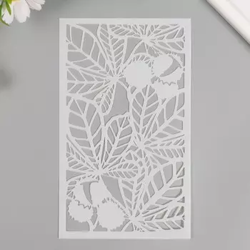 Трафарет фоновый пластик "Каштан" 12х20 см