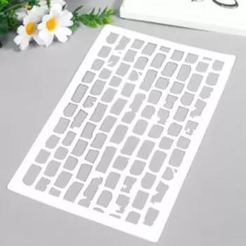 Трафарет для творчества «Кирпичики», пластик, 2416 см