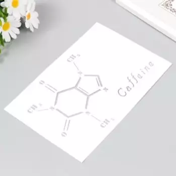 Трафарет пластиковый "Кофеин" 24х16 см