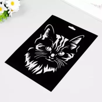 Трафарет пластиковый "Кот" 20х28,5см