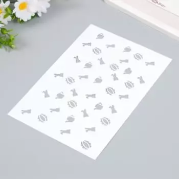 Трафарет пластиковый "Кролички" 16х24 см