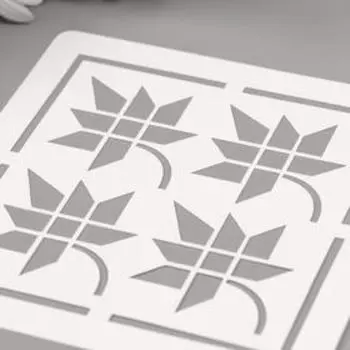 Трафарет "Листья" 15х15 см