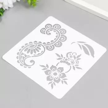 Трафарет "Мехенди" 15х15 см