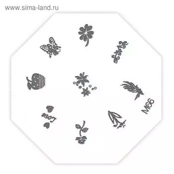 Трафарет металлический для стемпинга M-66