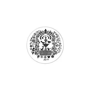 Трафарет металлический для стемпинга TNL малый, Фонтан