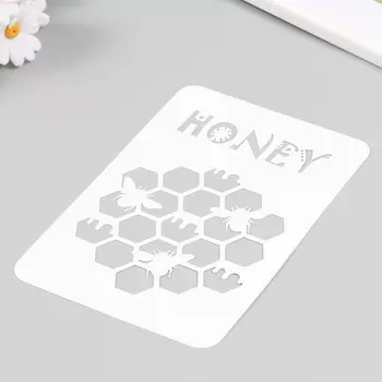 Трафарет "Мёд" 16х24 см