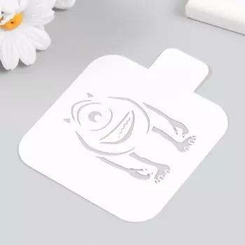 Трафарет "Монстр Майк" 9х9 см