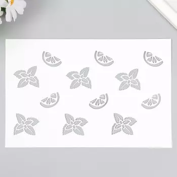 Трафарет "Мята" 24х16 см