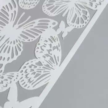 Трафарет пластик "Ажурные бабочки" 17х9,8 см