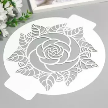 Трафарет пластик "Бутон" D-24 см