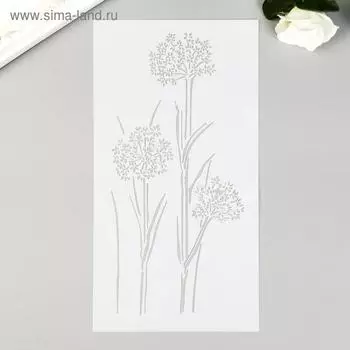 Трафарет пластик "Чертополох" 23х12 см