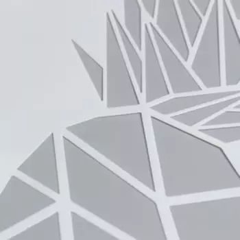 Трафарет пластик "Геометрия. Ананас" 29,7х21 см