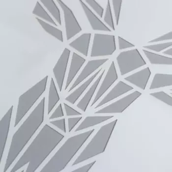 Трафарет пластик "Геометрия. Олень" 29,7х21 см