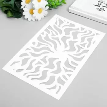 Трафарет пластик "Георгин" 24х16 см