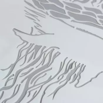 Трафарет пластик «Кит и дерево», 29.721 см