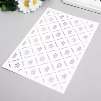 Трафарет пластик "Корона" 24х16 см