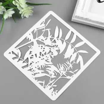 Трафарет пластик "Кусты" 15х15 см