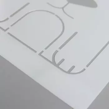 Трафарет пластик «Квадратные звери. Волк», 1313 см