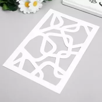 Трафарет пластик "Квадраты" 24х16 см