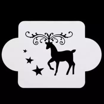 Трафарет пластик "Олень" 10х10 см (МДНГ-62)