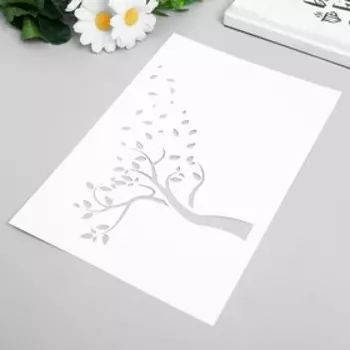 Трафарет пластик "Дерево мечтаний" 24х16 см