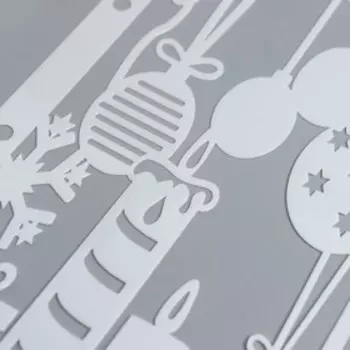 Трафарет пластик "Праздник" 17х9,8 см