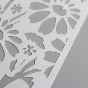 Трафарет пластик "Ромашки" 17х9,8 см