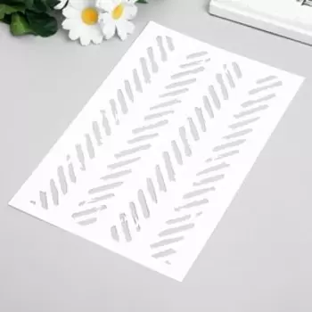 Трафарет пластик "Штрихи" 24х16 см