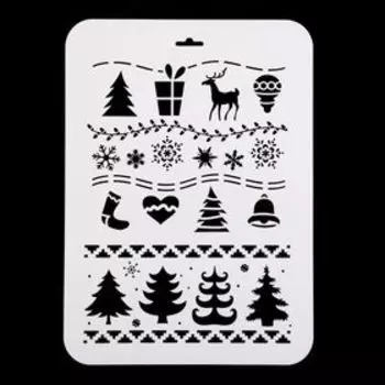 Трафарет пластик "Скандинавский" 22х31 см (НГП-27)