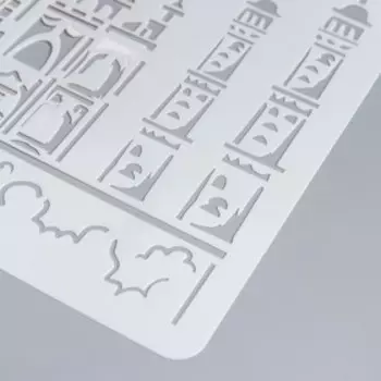Пластиковый трафарет для творчества «Тадж-Махал. Аг», шаблон, 2920.8 см