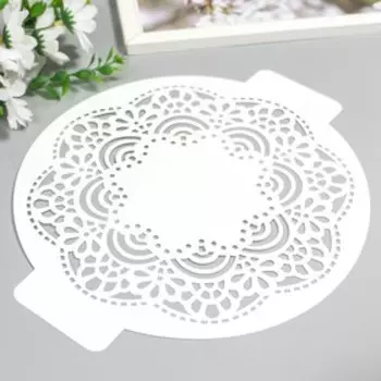 Трафарет пластик "Узор" D-24 см