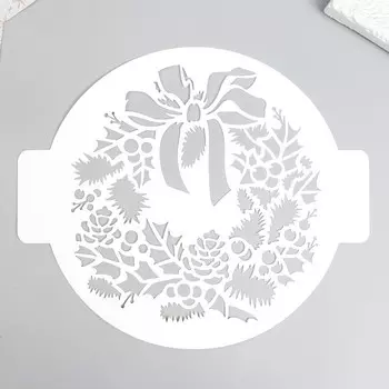 Трафарет пластик "Венок" D24