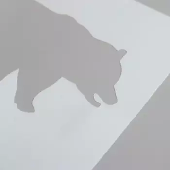 Трафарет пластик "Животные. Медведь" 13х13 см
