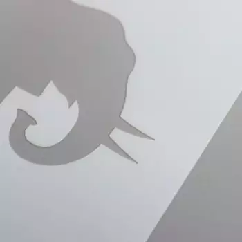 Трафарет пластик "Животные. Слон" 13х13 см